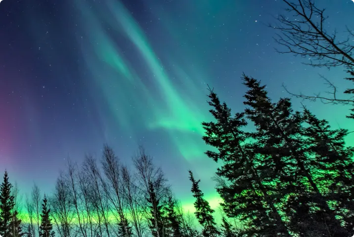 ノルウェーのオーロラの画像
